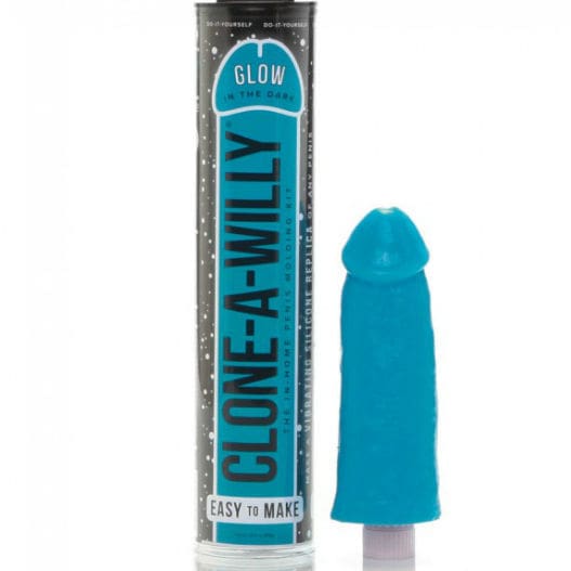 CLONE A WILLY - LUMINESCENT BLUE PENIS CLONER WITH VIBRATOR 3